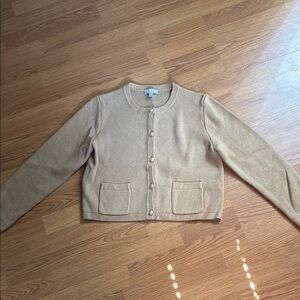 J. Crew Tan Cardigan Sweater